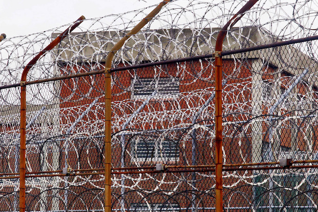 Security fence at Rikers Island