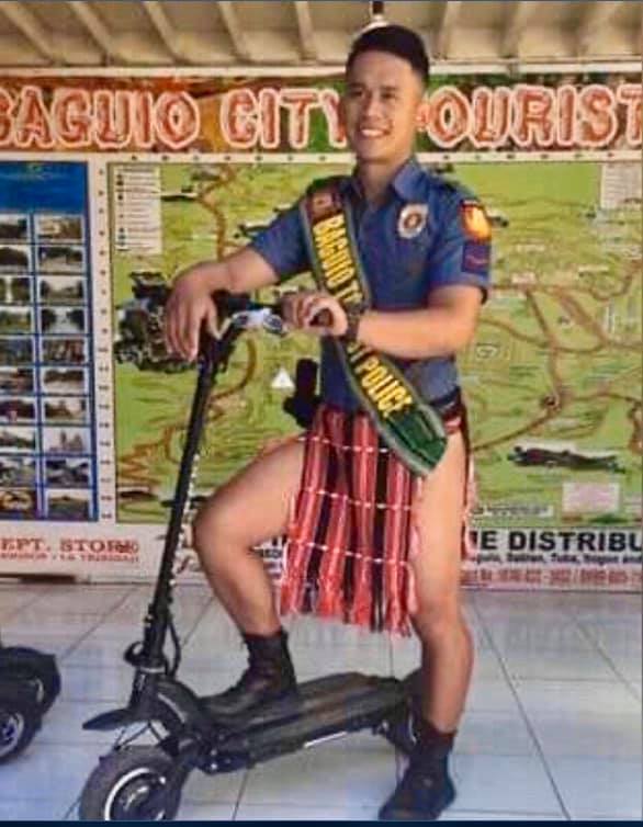 Baguio cops on electric scooters