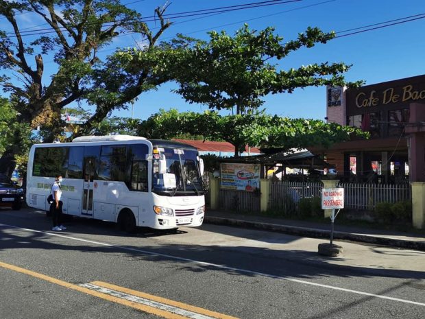 Free shuttles service were provided to frontliners in Oriental Mindoro