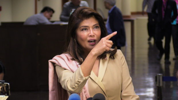 Imee Marcos paints ICC in bad light, calls lawyers to resist Duterte probe