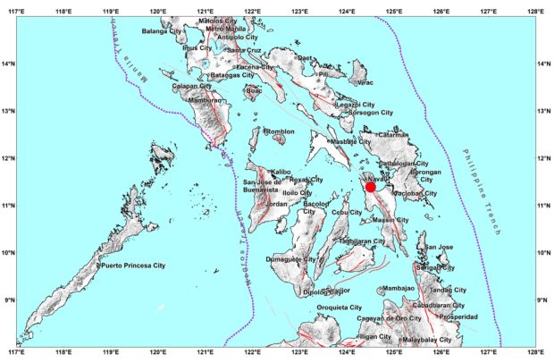 Magnitude 3.4 quake sways Leyte, Biliran