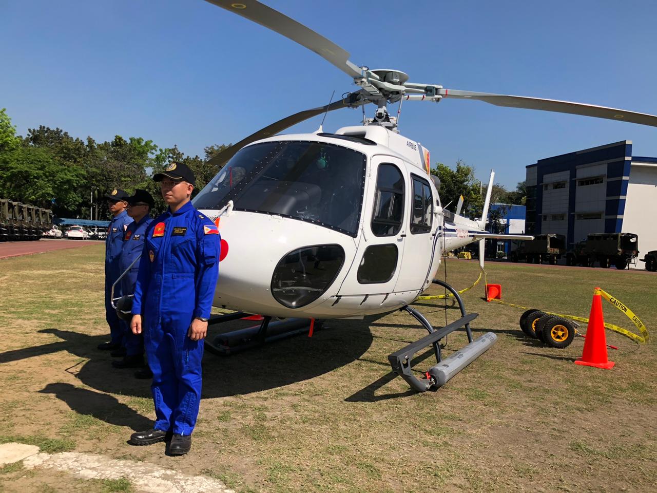 Police equipment, including choppers, troop carriers, bomb equipment, and firearms were presented and blessed at Camp Crame 5