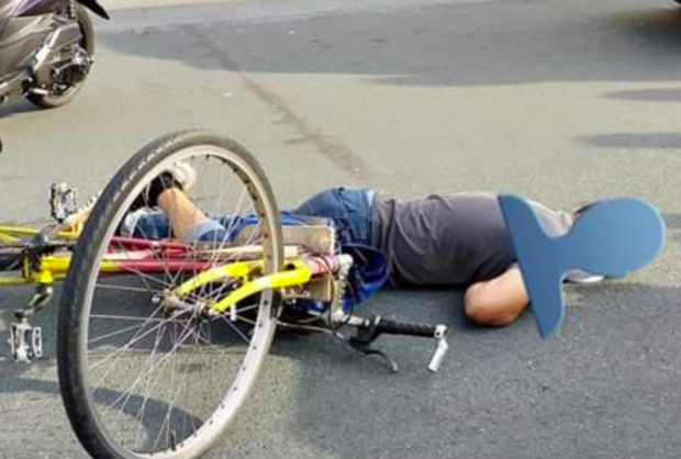 Dead biker on Edsa