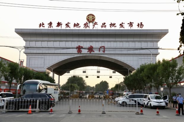 Xinfadi agricultural products wholesale market is closed on June 13. (Photo by Wu Xiaohui/chinadaily.com.cn via China Daily/Asia News Network)