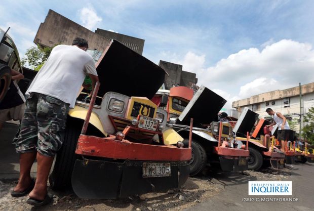 traditional jeepney drivers