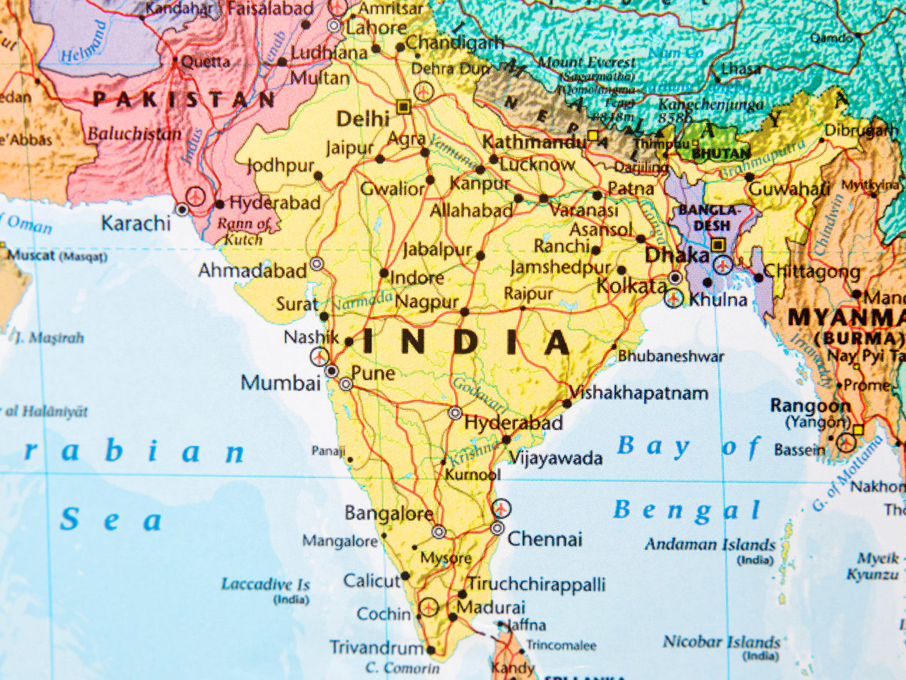 Индостан полуостров на контурной карте 6 класс