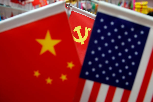 US, China, flags, United States
