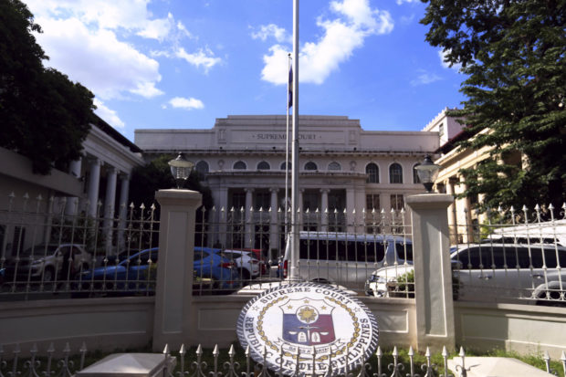 Facade of the Supreme Court. STORY: Annulment lawyer disbarred for offering quick fix – SC