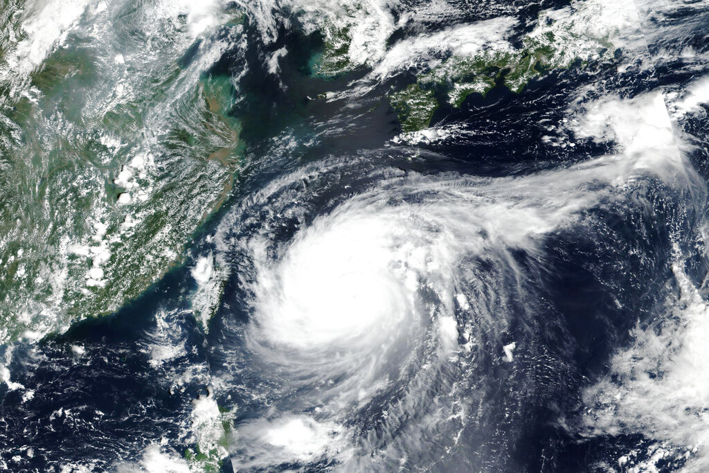 Typhoon in Japan