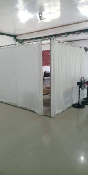 shared room of quarantined patient and LSIs