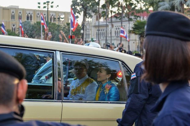 Two Thai protesters arrested for 'violence against queen'