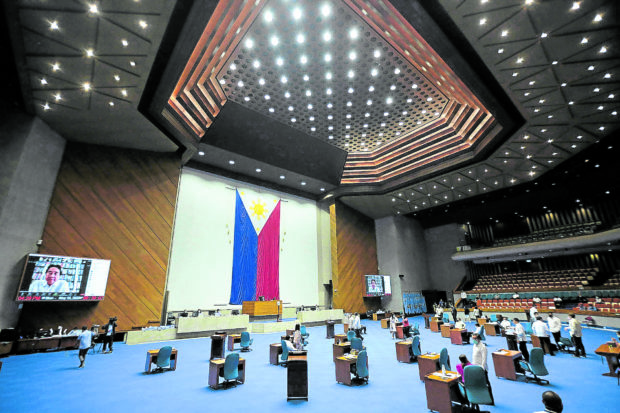 The photo shows the plenary of the House of Representatives. STORY: DepEd laptops issue rekindles call to abolish PS-DBM