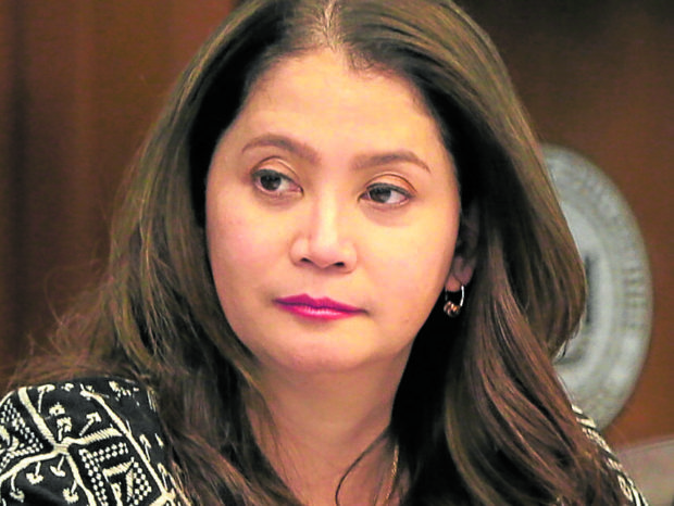 PUYAT / FILE August 14 2018 / SAVED AUGUST 13, 2020 Tourism secretary Bernadette Puyat at the Senate hearing on tuesday where former Tourism Secretary Wanda Teo testified against the allegations of corruption in the P60-million ad deal between the DOT and the government-run PTV 4. PHOTO BY EDWIN BACASMAS