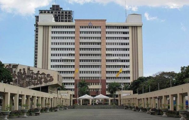 Facade of the Quezon City Hall. STORY: Quezon City to install more bike ramps on footbridges