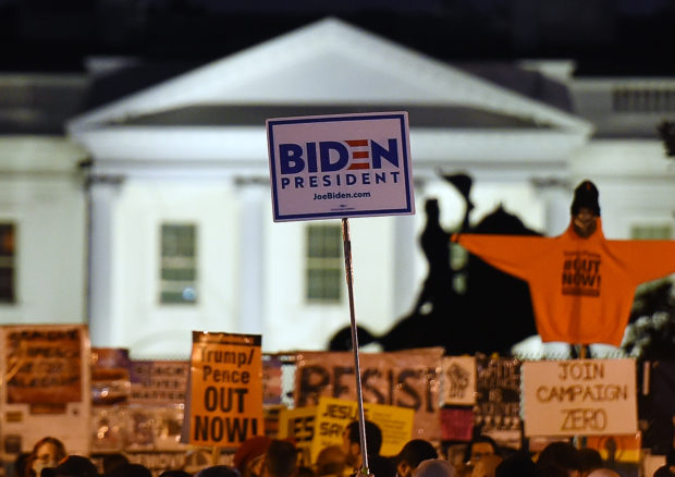Nerves set in for Biden supporters gathered at White House