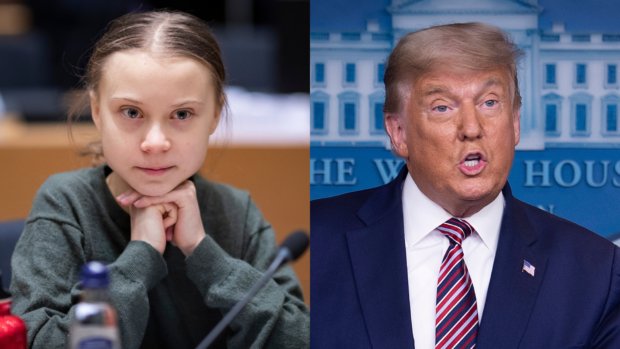 Greta Thunberg, Donald Trump