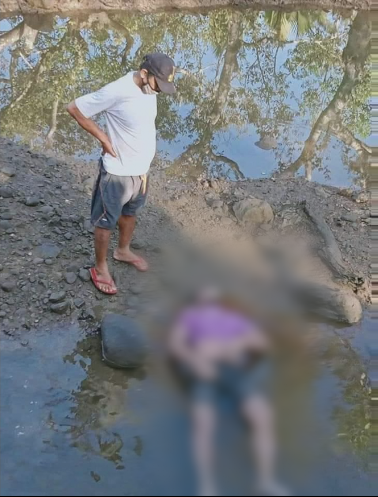 The body of Edmund Supilanos, 28, was found in a river in Clarin, a town in Bohol province. PHOTO FROM CLARIN PNP