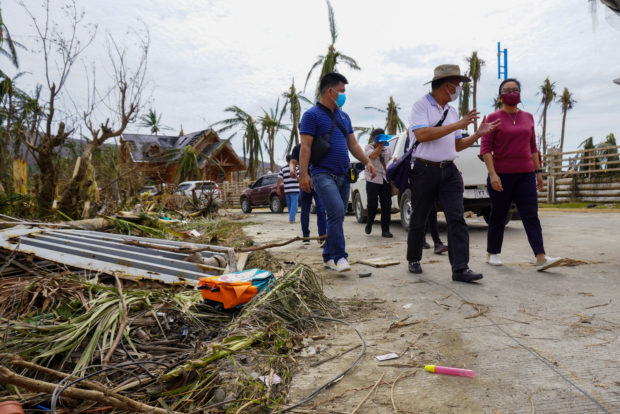 LOOK: Robredo visits Rolly-battered Catanduanes, gives aid