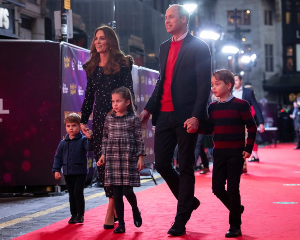 UK's Prince William and family thank key workers at Christmas pantomime