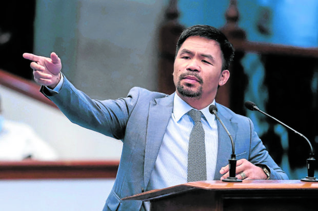 Pacquiao hits revival of his past absenteeism in Congress