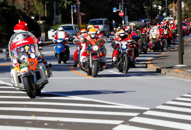Santa Claus Tokyo bikers