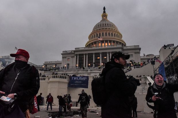 Trump supporters protest during a Stop the Steal rally at the U.S. Capitol