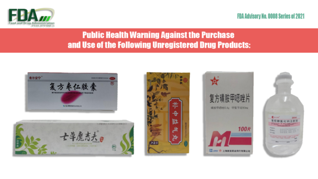 FDA warns public vs buying, using 20 unregistered medicines