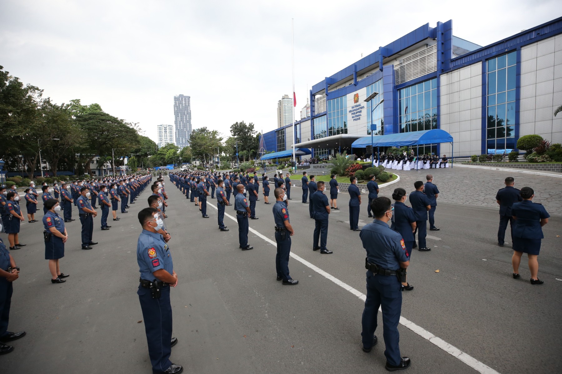 Police officers in Camp Crame