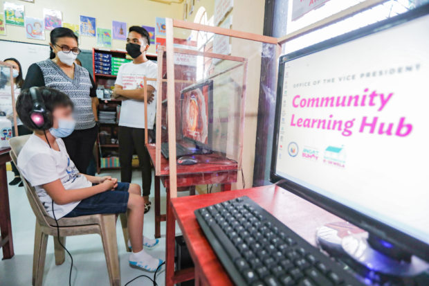Robredo visits Quezon learning hubs; OVP office assures students' safety