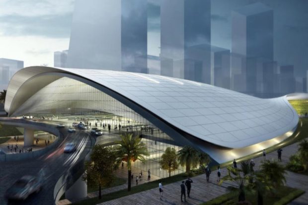kl-singapore high speed rail terminal artist’s sketch