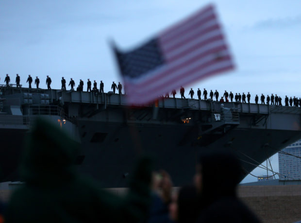 New hate symbols on US warships including noose spark Navy condemnation