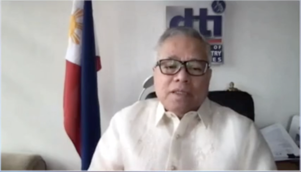 Trade and Industry Secretary Ramon Lopez. Screengrab from PTV video