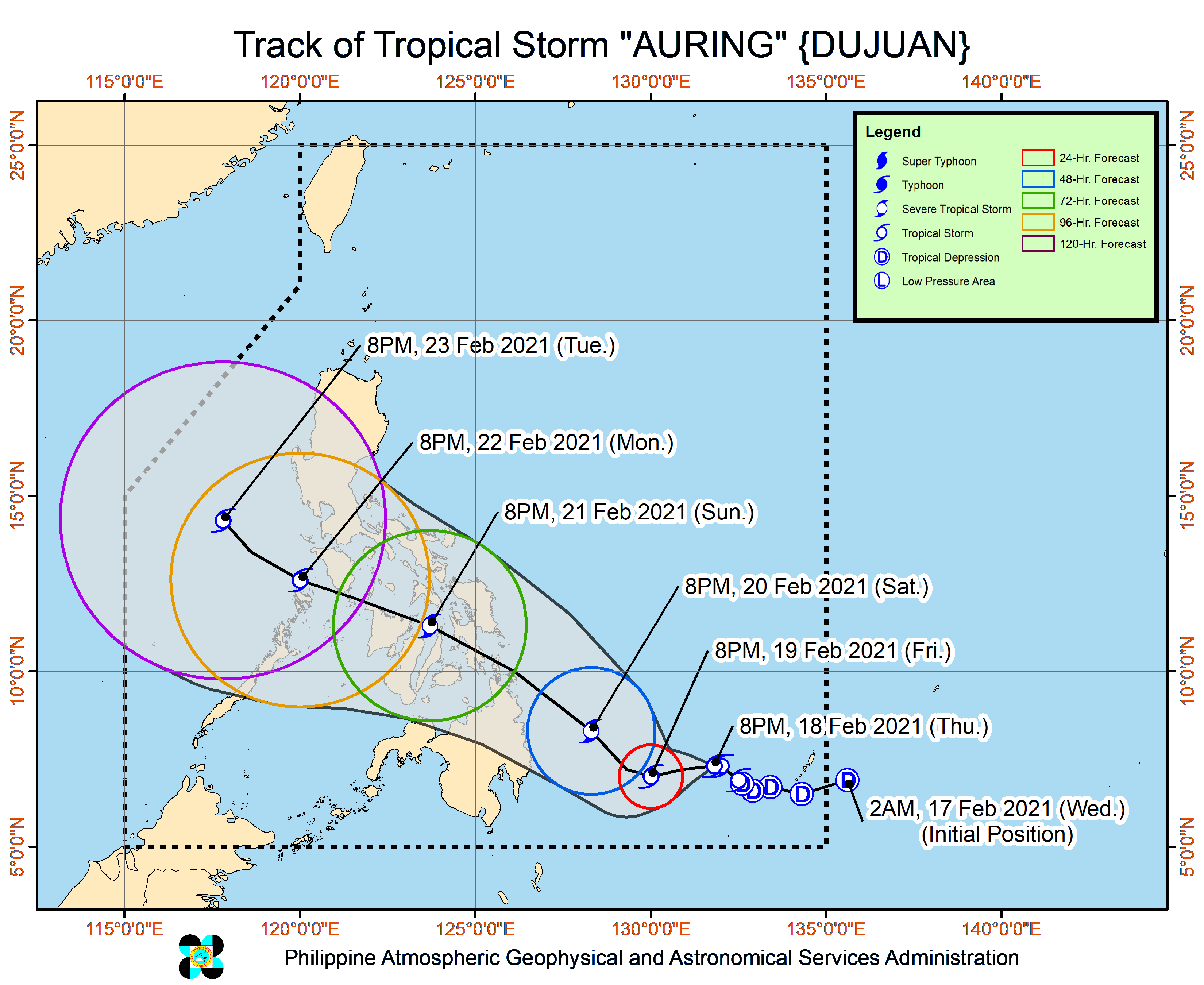 tropical storm auring feb 10 2020 12 am