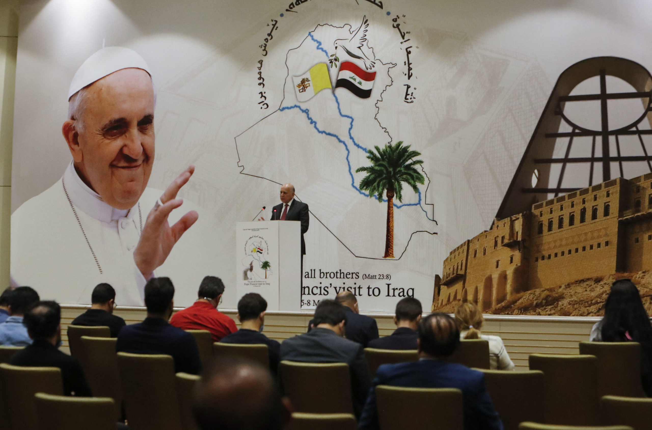 Pilgrim of peace' Pope Francis heads to war-scarred Iraq | Inquirer News