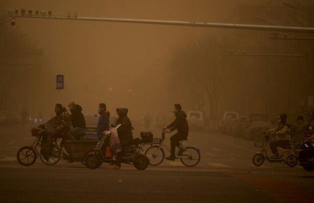 Beijing yellow smog