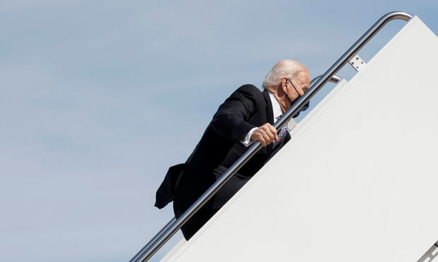 White House says Biden doing fine after stumbling while boarding Air Force One