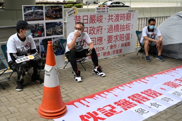 HONG KONG hunger strike