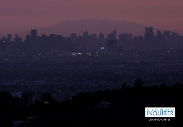 Metro Manila skyline at night