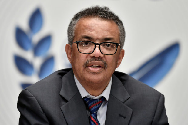 World Health Organization (WHO) Director-General Tedros Adhanom Ghebreyesus attends a news conference organized by Geneva Association of United Nations Correspondents (ACANU) amid the COVID-19 outbreak, caused by the novel coronavirus, at the WHO headquarters in Geneva Switzerland July 3, 2020. 