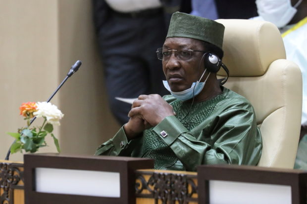 Chad's President Idriss Deby attends a working session of the G5 Sahel summit in Nouakchott, Mauritania, June 30, 2020. Ludovic Marin /Pool via REUTERS