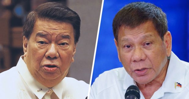 Senator Franklin Drilon and President Rodrigo Duterte