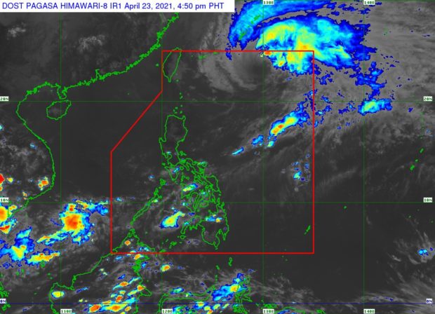 Satellite image from PAGASA