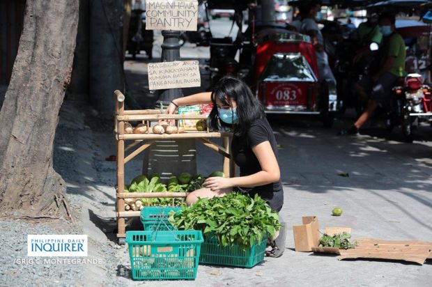 Maginhawa community pantry organizer asks: Does helping people need a permit?