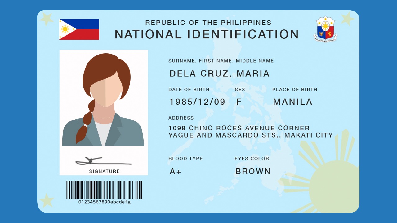 Graphic representation of the national ID. INQUIRER.net