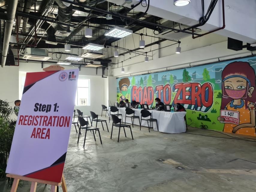City officially opened its 8th vaccination hub on the second floor of B7, Lane P,  Bonifacio High Street East in Fort Bonifacio, Taguig City,