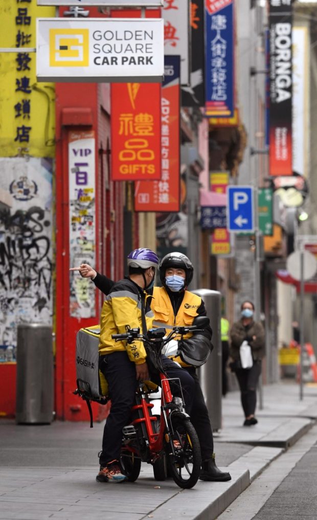 AUSTRALIA Food delivery riders