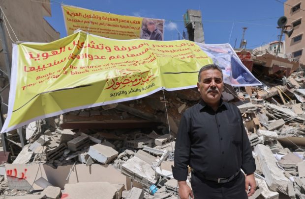 Gaza bookshop owner's dreams buried under the rubble