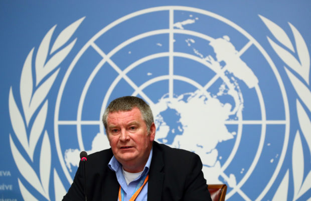 Mike Ryan, Executive Director of the World Health Organisation (WHO) attends a news conference on the Ebola outbreak in the Democratic Republic of Congo at the United Nations in Geneva, Switzerland May 3, 2019.