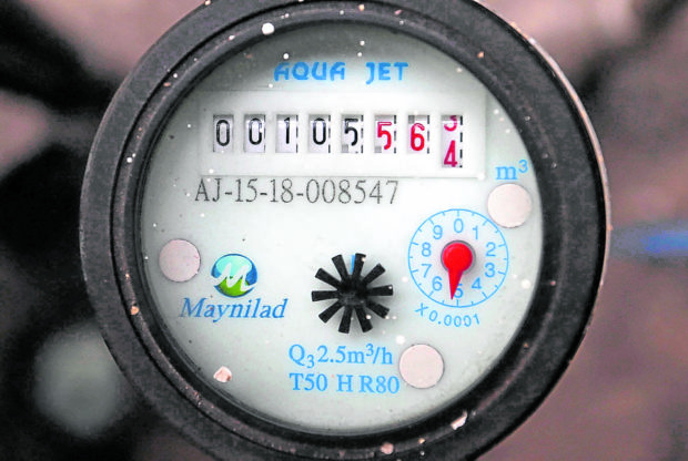 Maynilad Water meter. STORY: Maynilad customers to get P323 bill rebate in April