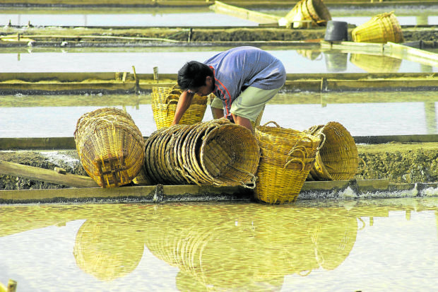 In photo: a man tending to a salt farm. A House bill aimed at reviving the country’s salt industry passed on second reading in the House of Representatives on Wednesday.